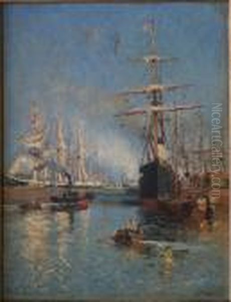 Scene De Port Animee - view 1