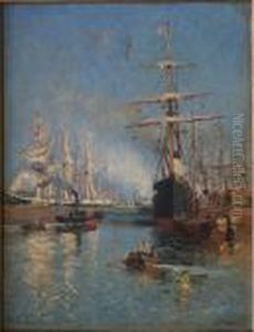 Scene De Port Animee by Johannes Martin Grimelund