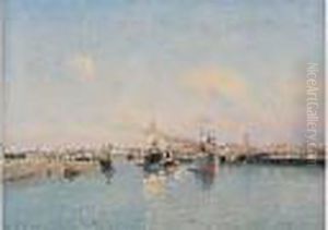 Bateaux Dans Le Port by Johannes Martin Grimelund
