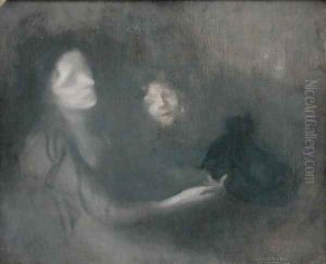 Woman with a Hat by Eugene Carriere