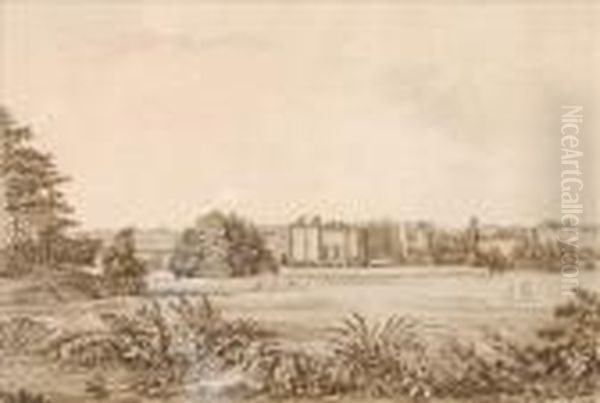 A South View Of Cowdray Fromthe Cottage - view 1