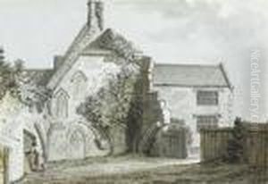 The North Side Of Mickleham Priory by Samuel Hieronymus Grimm