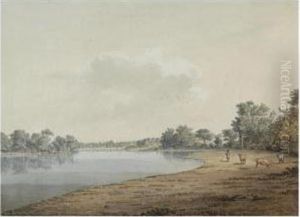 Knep Pond, Sussex by Samuel Hieronymus Grimm