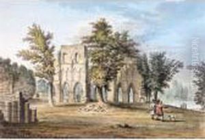 Roche Abbey, Yorkshire by Samuel Hieronymus Grimm