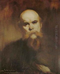 Portrait of Paul Verlaine (1844-96) 1890 by Eugene Carriere