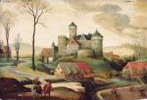 The Month Of February With The Flight Into Egypt In The Foreground
