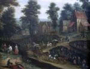 Village Scene With Carters