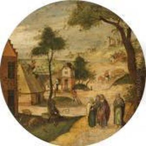 Christ On The Road To Emmaus by Jacob Grimmer