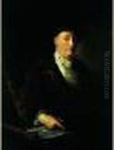 Portrait Presume D'un Membre De La Famille Danican-philidor by Jean-Alexis Grimou