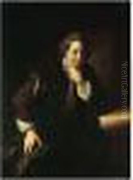 Portrait Of A Gentleman, Said To
 Be A Huguenot, Three-quarter Length, Seated Beside A Table - view 1