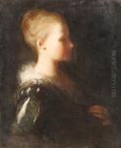 Grimou, A.
A Young Girl, In Profile by Jean-Alexis Grimou