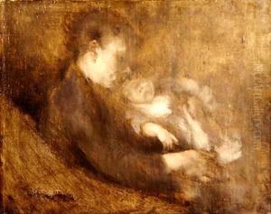 Woman and Child by Eugene Carriere