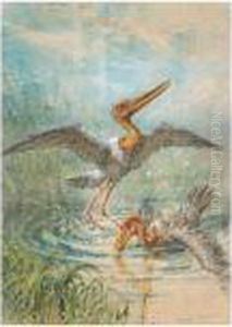 Storks by Ernest Henry Griset