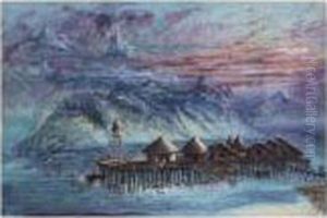 A Bronze Age Village by Ernest Henry Griset