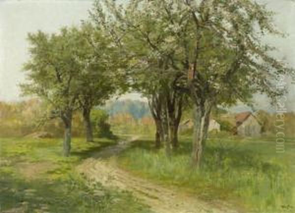 Landscape With
Trees In Blossom - view 1