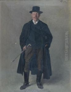 Portrait D'homme En Pied by Francois Adolphe Grison