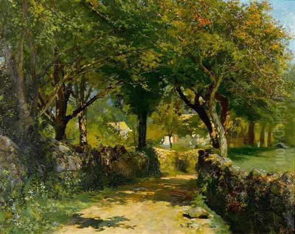 Forest Landscape With A Path - view 1