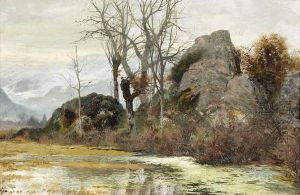 La Mare Aux Fees by Francois Adolphe Grison