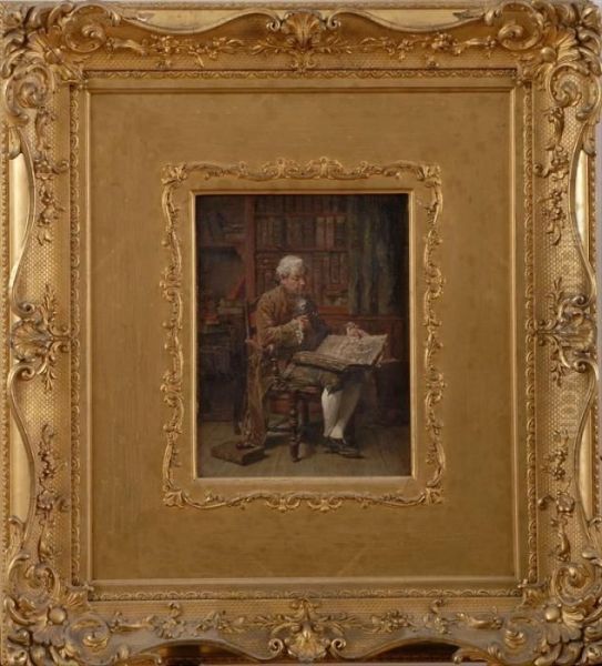 The Bookworm by Francois Adolphe Grison