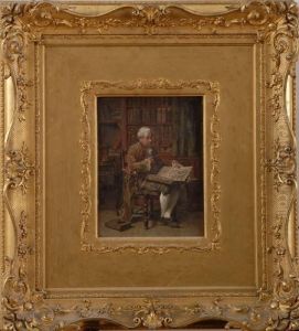 The Bookworm by Francois Adolphe Grison