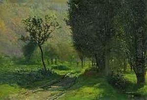 Dans Les Champs De Gaillard, Haute-savoie by Francois Adolphe Grison