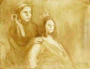 Femme et fillette by Eugene Carriere