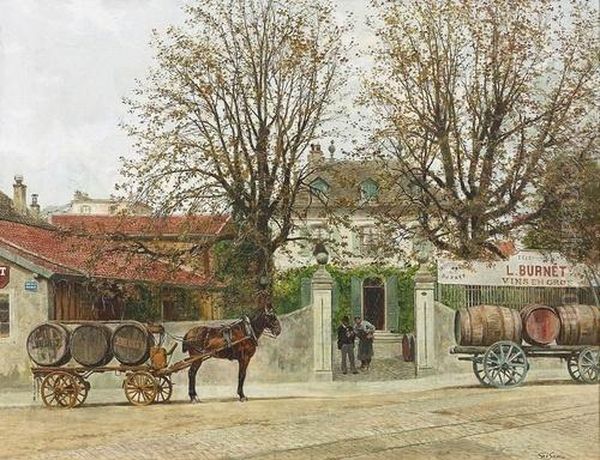 La Rue De La Mairie Aux Eaux-vives. - view 1