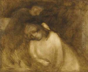 In mother's arms