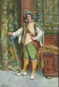 A Proud Musketeer by Francois Adolphe Grison
