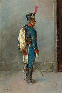 "officier Des Hussards Sous Napoleon I". by Francois Adolphe Grison