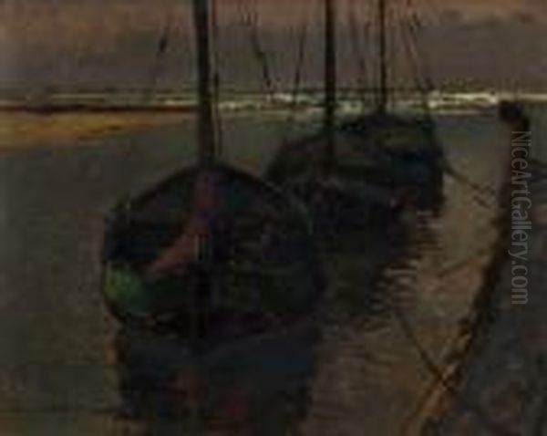 Segelboote An Der Kaimauer - view 1