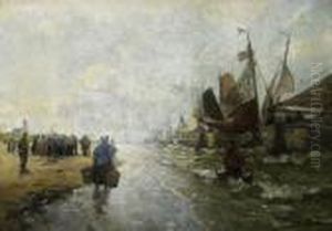 Fishmarket On The Beach Of Katwijk