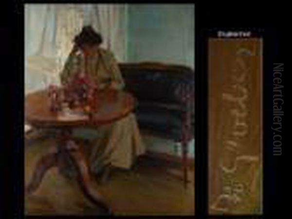 Frau Beim Lesen - view 1