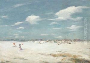 American, 1856- A Breezy Day Onhighland Beach