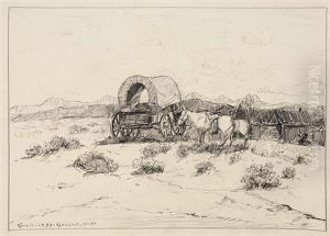 American, - Wagon Trains:eight by Albert Lorey Groll