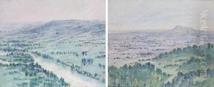 Deux Paysages by Albert Lorey Groll