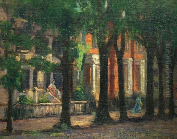 Tree-lined Street Scene - view 1