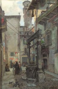 A Waterwell In Verona by Theodor Groll