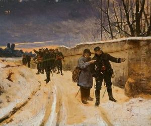 La Marche De La Troupe. by Paul Louis Narcisse Grolleron