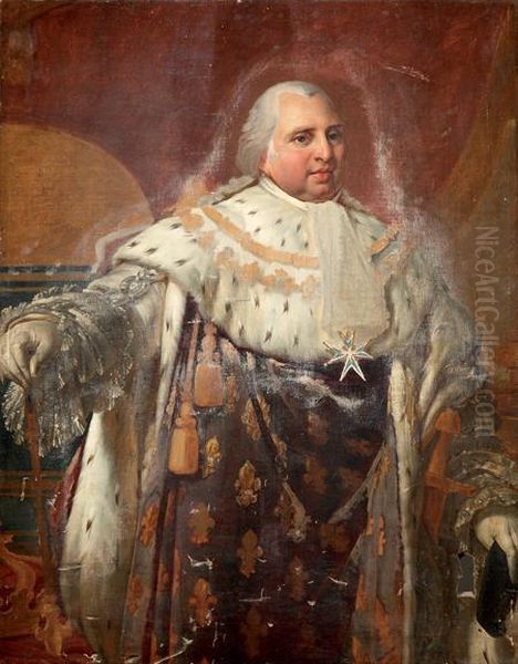Portrait De Louis Xviii En Habit De Sacre, A Mi-corps - view 1