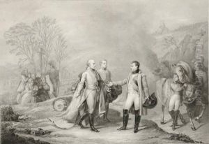 Entrevue De Napoleon Ier Et Francois Ii by Antoine-Jean Gros