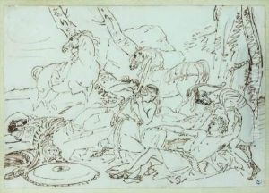Tancrede Et Herminie by Antoine-Jean Gros
