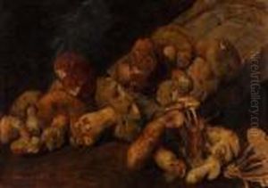 Cestino Di Funghi by Giacomo Grosso