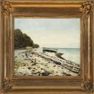 At Stevns Beach by Vilhelm Georg Groth