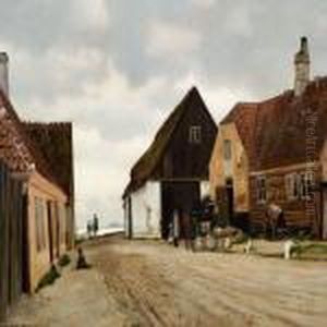 A Scenery From Hellebaek With A View To The Sound And Kronborg