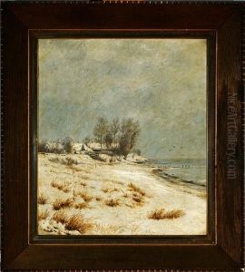 A Danish Coastal Scenery At Wintertime