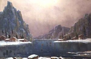 Figures Skating on a Lake