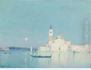 Harvest Moon Venice by Oliver Dennett Grover