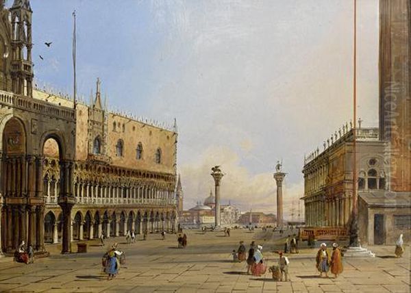 Figures In St. Mark's Square - view 1