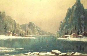 Skaters on a Lake by Nils Hans Christiansen